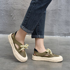 Original Sole Perforated Sneakers Low-Top mit Schleife