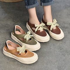 Original Sole Perforated Sneakers Low-Top mit Schleife