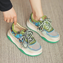 Low Top Sneaker Plateau Mesh Split