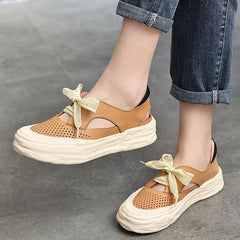 Original Sole Perforated Sneakers Low-Top mit Schleife