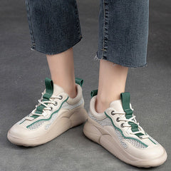 y zapatillas bajas de malla con cordones