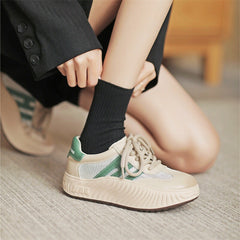 German Army Trainer Sneakers Platform Mesh Splite