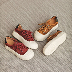 Perforated Flatform Sneakers Low-top Travel