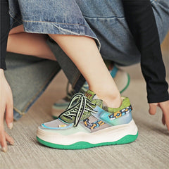 Low Top Sneaker Plateau Mesh Split