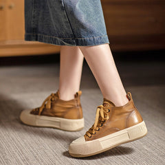 Plateau Sneaker High-Top Schnürer