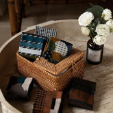 Weihnachtsbaum Retro Baumwollstrümpfe Wadenlänge Asymmetrie Serie 1 Paar