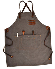 Vintage Canvas Leder Gürtel Schürze A-5792 