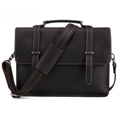Vintage Crazy Horse Leder Business Aktentasche