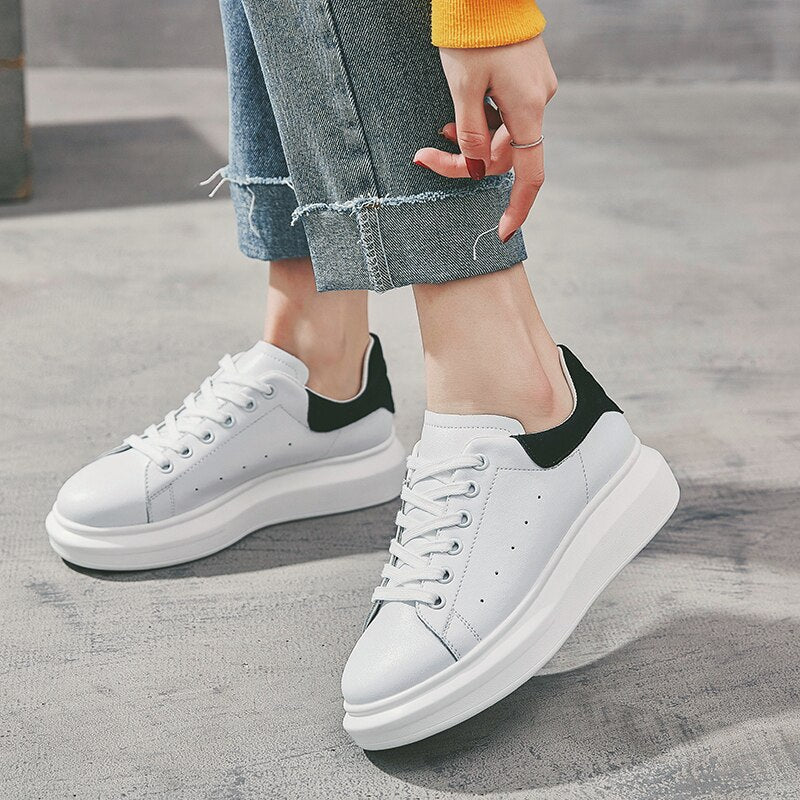 Casual Leather Breathable Sneakers