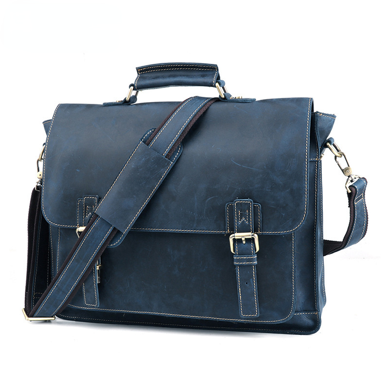 Retro 15.6" Leather Business BriefCase