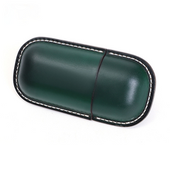 Vintage Handmade Leather Glass Case