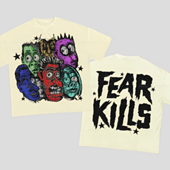 Fear Kills Oversized Graphic T Shirts