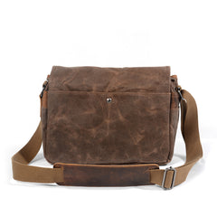Retro Camera Waxed Canvas Shoulder Bag