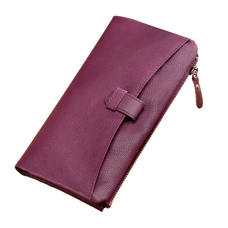 Large Storage Leather Double Long Wallets