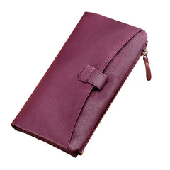Large Storage Leather Double Long Wallets