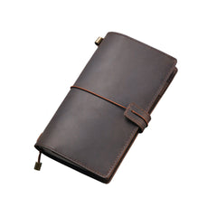 Handgemachtes Tagebuch aus Leder im Vintage-Stil mit auswechselbaren losen Blättern
