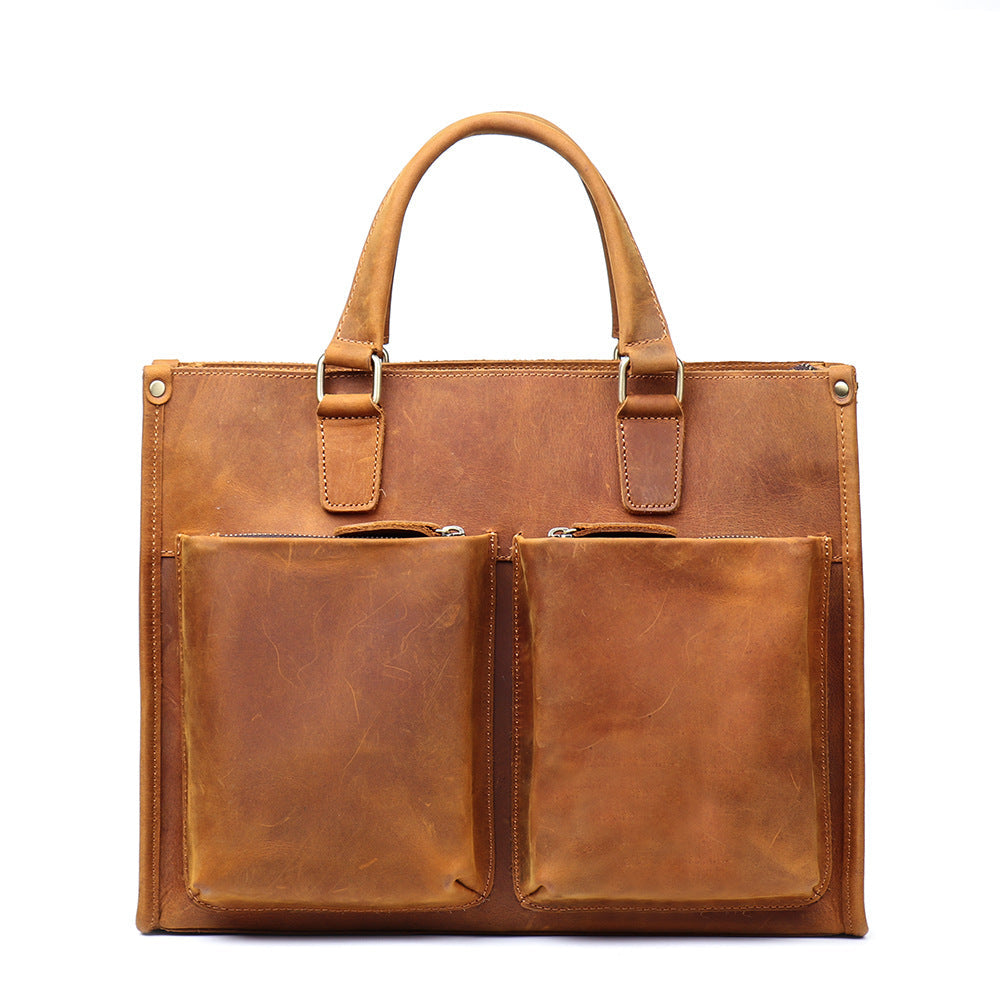 Retro Handmade Leather BriefCase