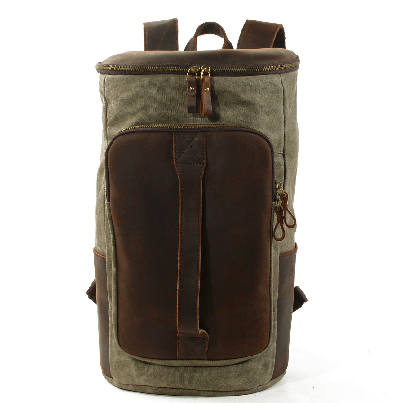 Roomy Capacity Leather Canvas