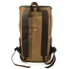 Roomy Capacity Leather Canvas