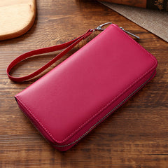 Large Storage Business Leather Long Wallet