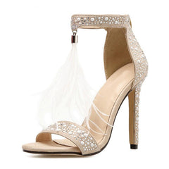 Sandalias de boda con tacones altos 