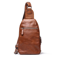 Handgefertigte Schultertasche aus Leder für Männer