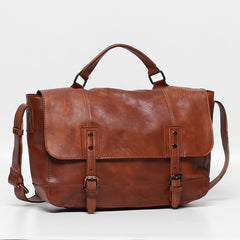 Retro Men's Casual Leather Messenger Bag