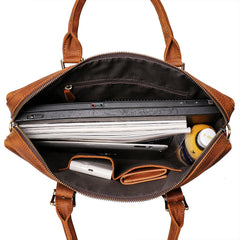Retro Handmade Crossbody Leather BriefCase