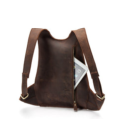 Simple Casual Cowhide Leather