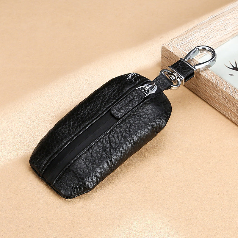 Vintage Waterproof Cowhide Leather Car Key Case