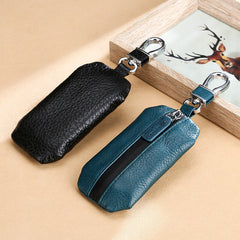 Vintage Waterproof Cowhide Leather Car Key Case