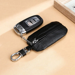 Vintage Waterproof Cowhide Leather Car Key Case