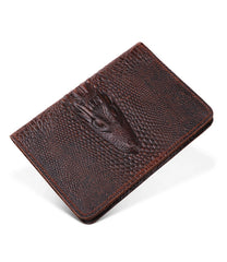 Vintage Leather Passport Crocodile Certifiction Case