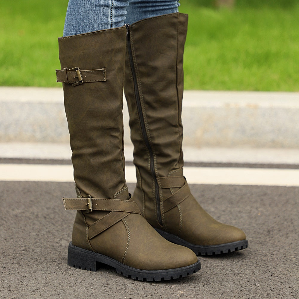 Casual Zipper Boots