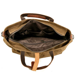 Vintage Waxed Canvas Tote Handbags