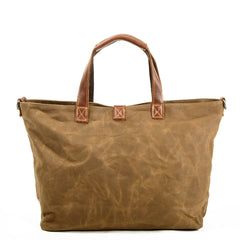 Vintage Waxed Canvas Tote Handbags