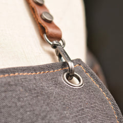 Multi Functional Durable Leather Canvas Apron 6159