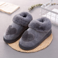 Pantuflas de casa de piel suave y cálida 