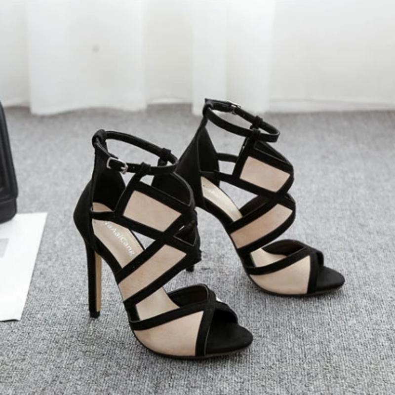 High Heel Ankle Strap Sandals