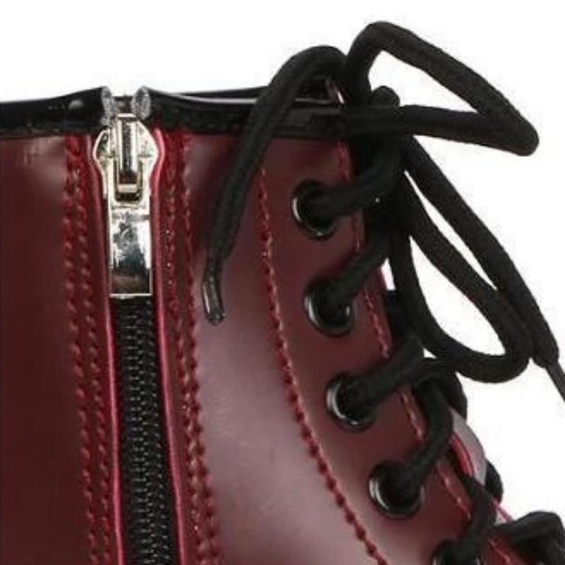 Leather Lace Up Ankle Boots