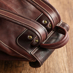 Handgefertigtes pflanzlich gegerbtes Leder