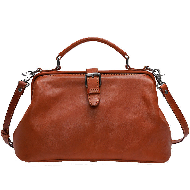 Handmade Vege Tanned Leather Tote Bag