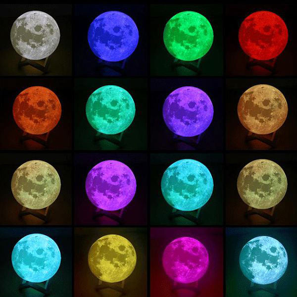 Lámpara de luna de 16 colores