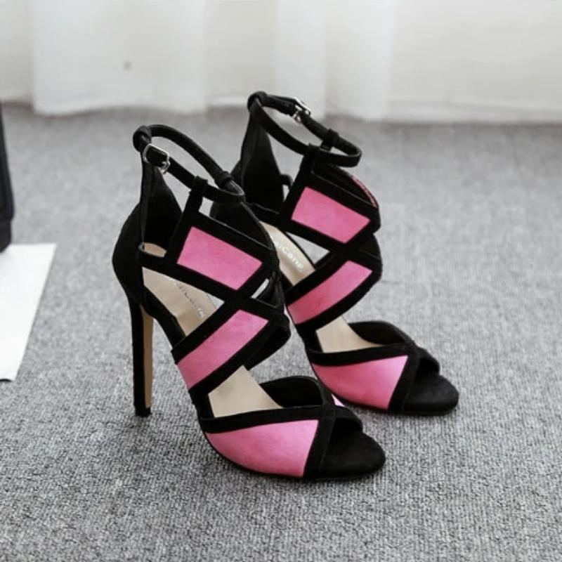 High Heel Ankle Strap Sandals