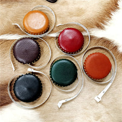 Portable Vegetable Tanned 1.5m Leather Tape Measures