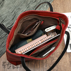 Damen Vintage Handtaschen aus pflanzlich gegerbtem Leder