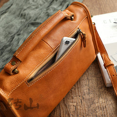 Retro Vege Tanned Leather Cute Handbag