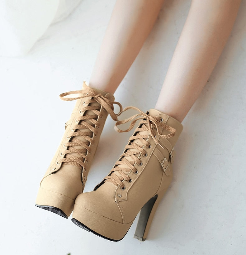 High Heel Ankle Boots