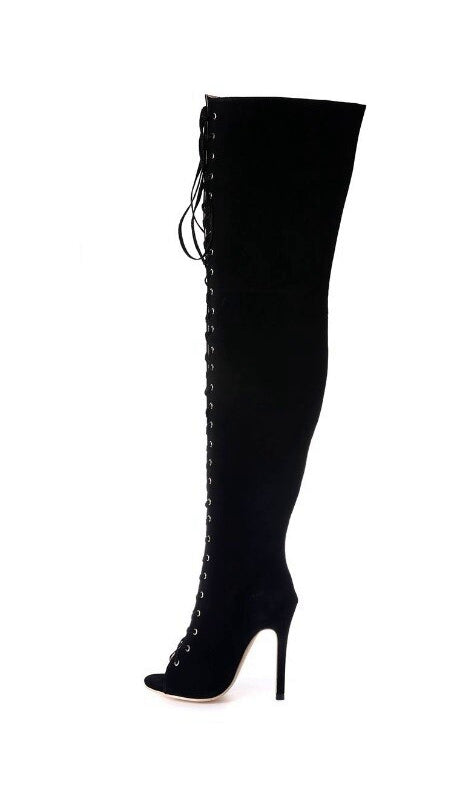 High Boots With Thin Heels