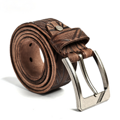 Men's Handmade Leather Casual Belt 16009